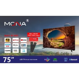 Téléviseur Led écran 75" Marque MONA MONA 1 - hascor 