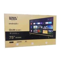 Téléviseur marque BOREAL 75QLED 4K SMART