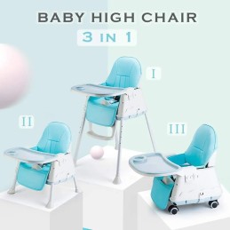 Chaise haute reglable pour bébé