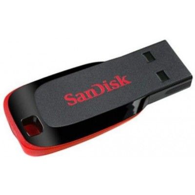 SanDisk Cruzer Glisser - Clé USB - 128 Go - USB 2.0 - noir, rouge